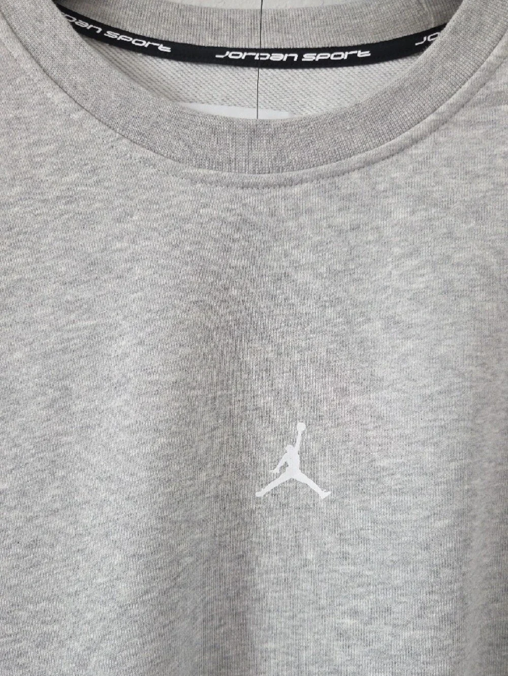 Jordan Crewneck Sweatshirt - Light Heather Gray Men XXL Dri-fit New Basketball